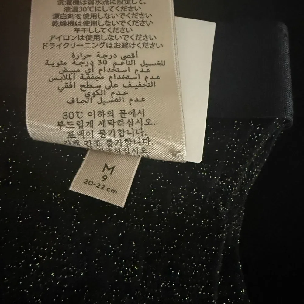 New with tags Gucci Black Socks with metallic threading